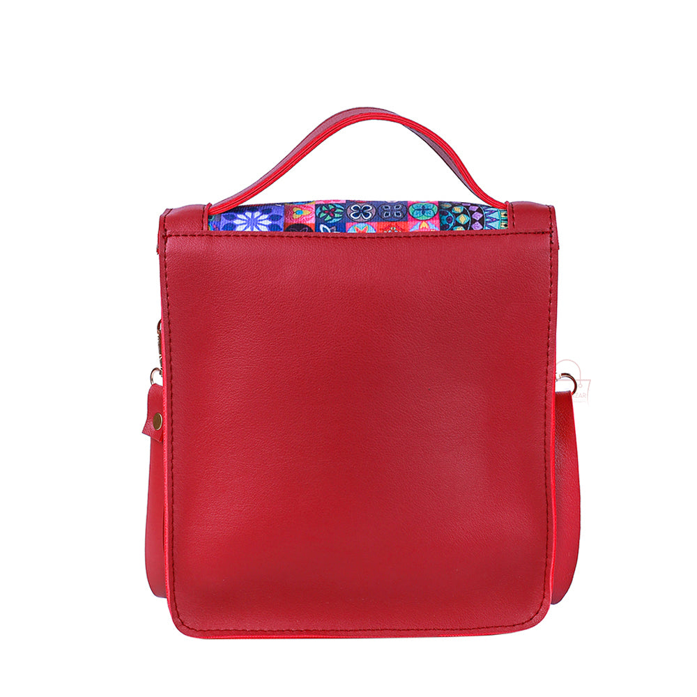 Maroon Vibrant Crossbody Bag