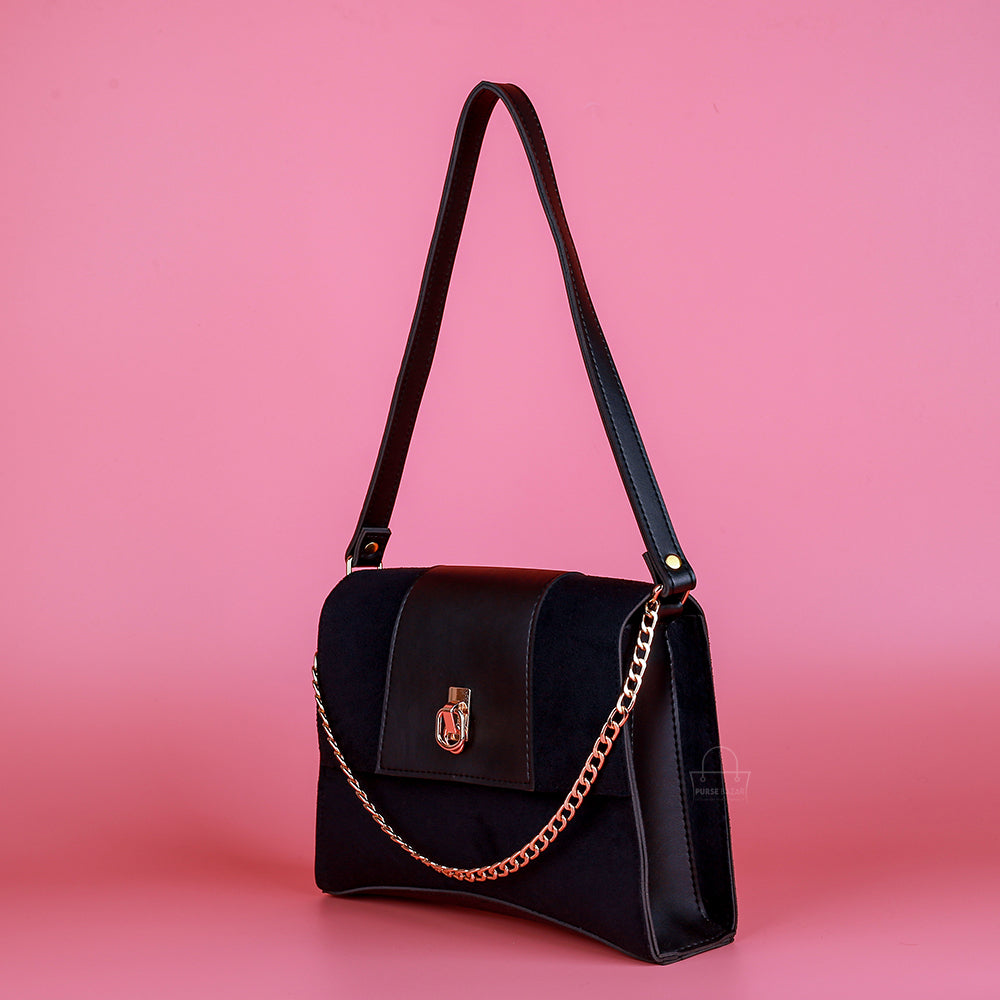 Sleeve Black Crossbody Bag