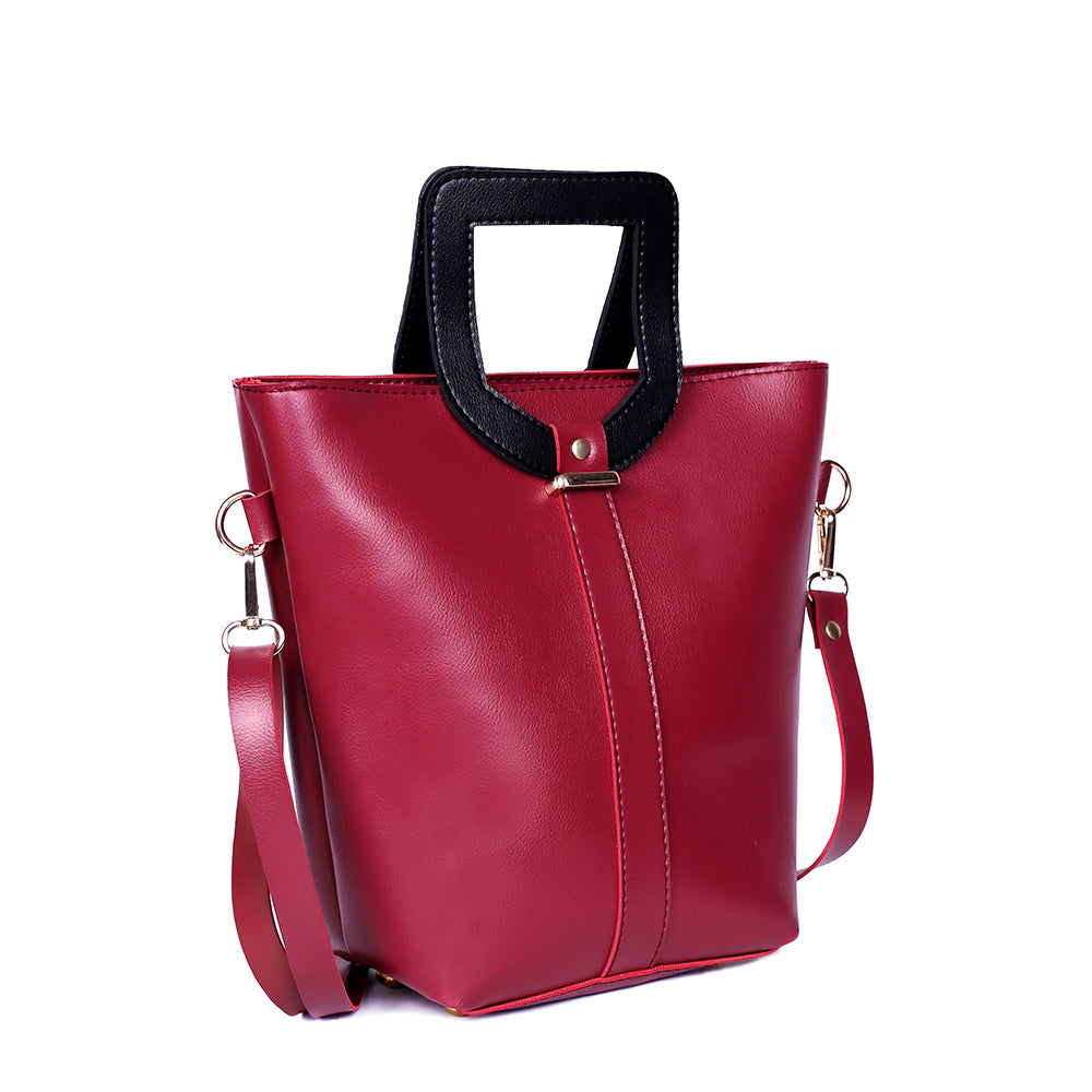 Victoria Maroon Ladies Handbag