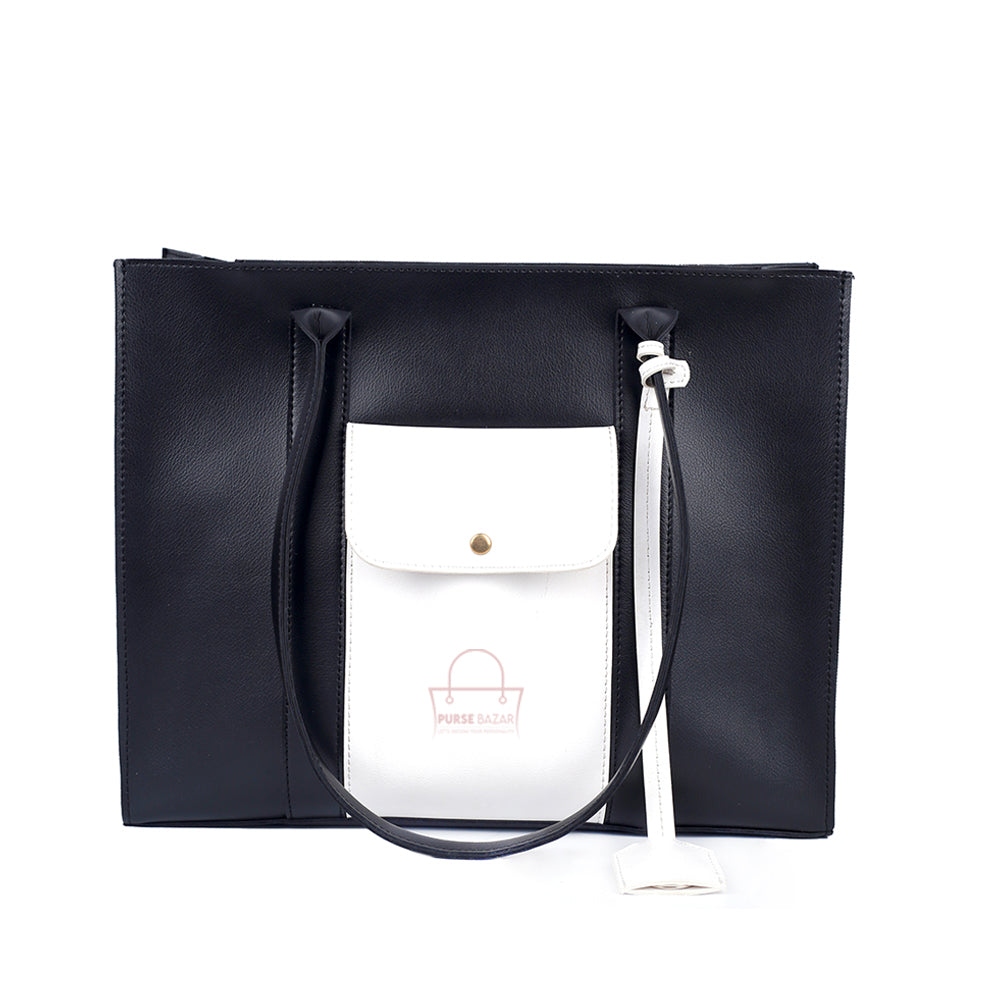 Glade 3 Pcs Black and White Shoulder Bag