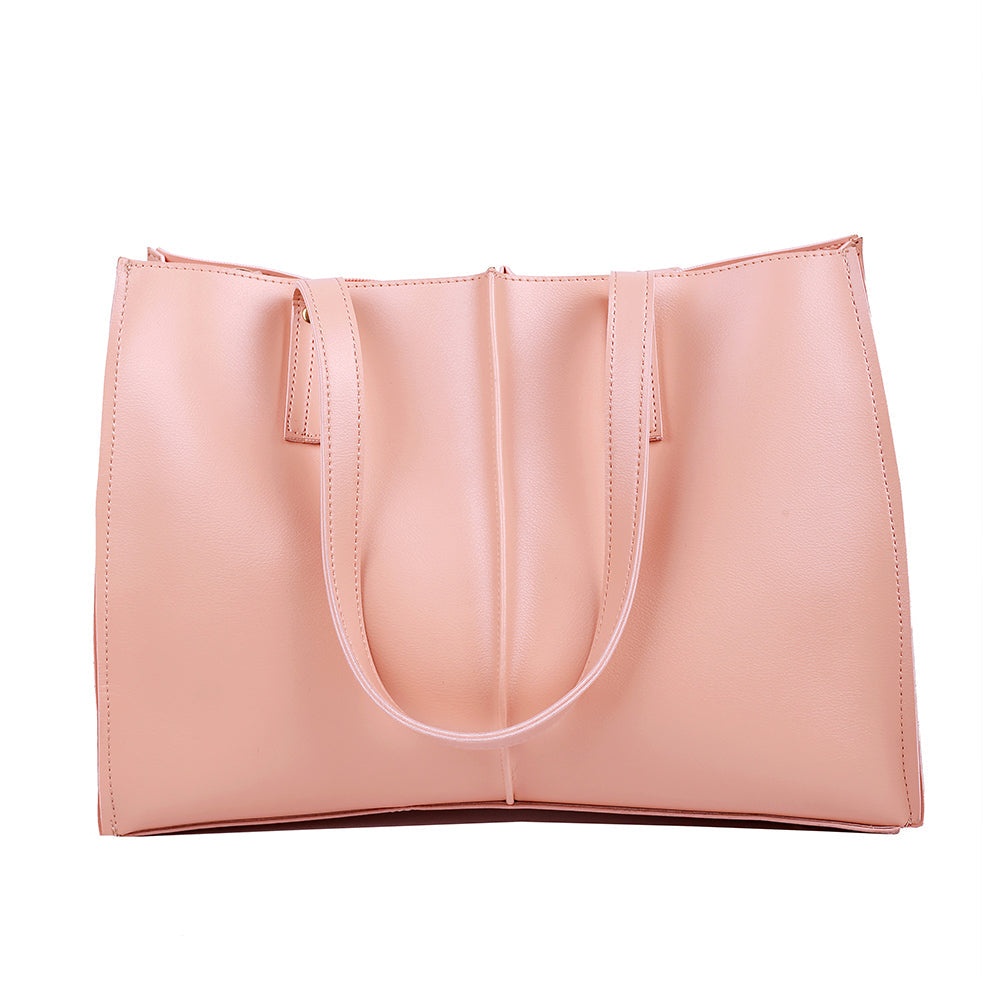 Signature T- pink tote bag