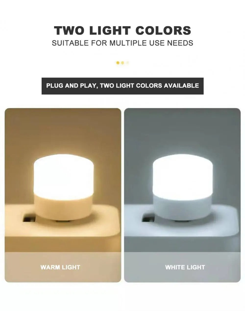4 Piece USB Lamp Mini LED Night Light