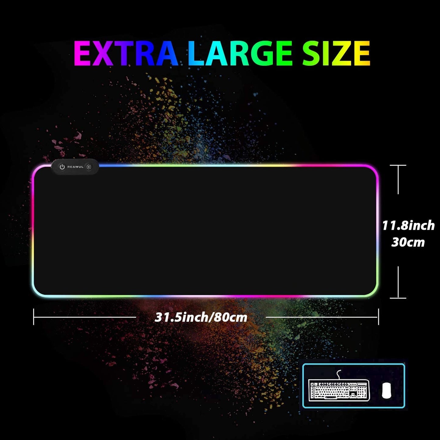 RGB Gaming Mouse Pad ASURE