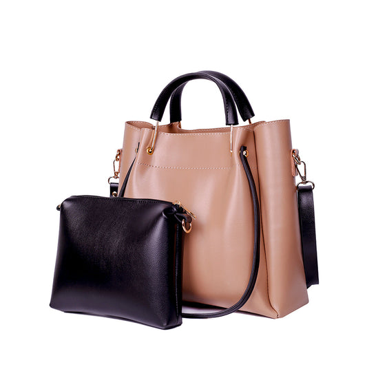 Job Joy Tortilla And Black 2 Pcs Handbag