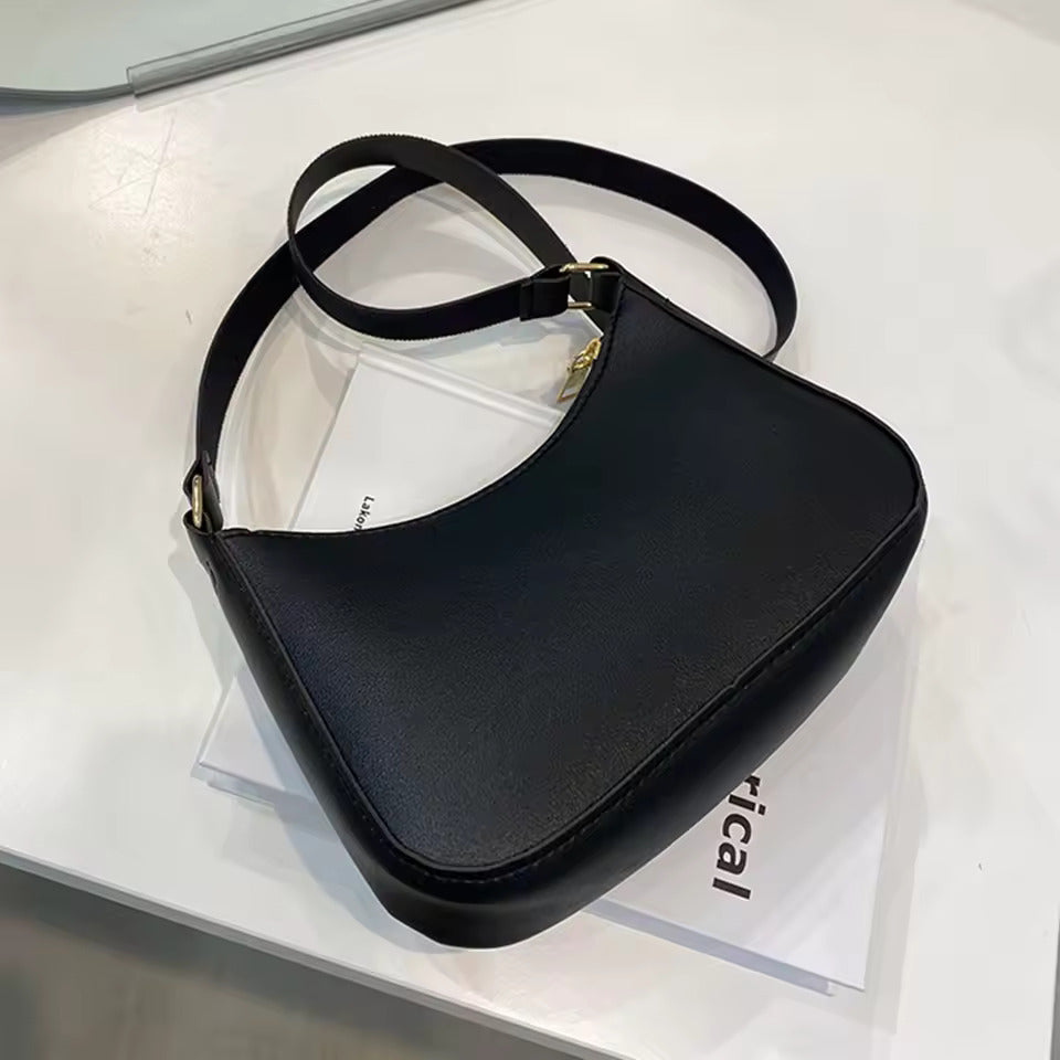 Black Half Moon Crossbody Bag