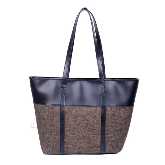 Pairs Brown & Black Tote Bags