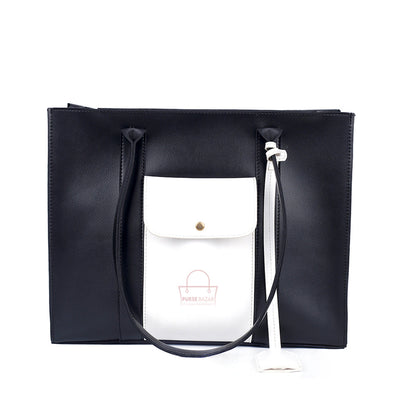 Glade 3 Pcs Black and White Shoulder Bag