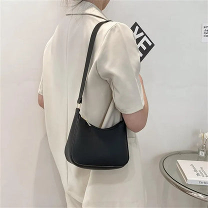 Black Half Moon Crossbody Bag