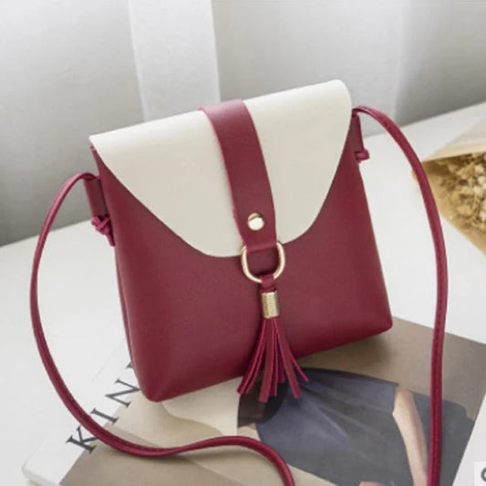 Teddy Maroon Crossbody Bag