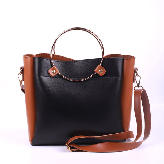 Iconic Brown and Black Handbag